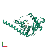 PDB entry 3sz4 coloured by chain, front view.