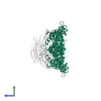 Outer membrane protein assembly factor BamD in PDB entry 3tgo, assembly 3, side view.