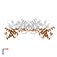 Outer membrane protein assembly factor BamC in PDB entry 3tgo, assembly 3, top view.