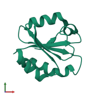 Thioredoxin in PDB entry 3trx, assembly 1, front view.