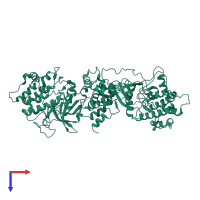 Rho-associated protein kinase 1 in PDB entry 3twj, assembly 2, top view.