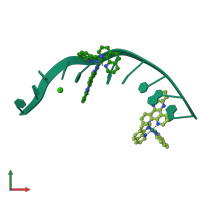 PDB entry 3u38 coloured by chain, front view.