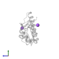 SODIUM ION in PDB entry 3u8i, assembly 1, side view.