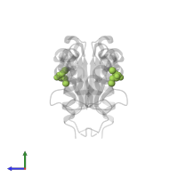 2,3-DIHYDROXY-1,4-DITHIOBUTANE in PDB entry 3ub2, assembly 1, side view.