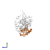Small ubiquitin-related modifier 1 in PDB entry 3uip, assembly 1, side view.