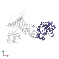 Ran GTPase-activating protein 1 in PDB entry 3uip, assembly 1, front view.