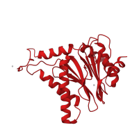 The deposited structure of PDB entry 3unh contains 2 copies of CATH domain 3.60.20.10 (Glutamine Phosphoribosylpyrophosphate, subunit 1, domain 1) in Proteasome subunit alpha type-2. Showing 1 copy in chain A.