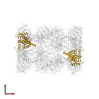 Proteasome subunit alpha type-3 in PDB entry 3unh, assembly 1, front view.