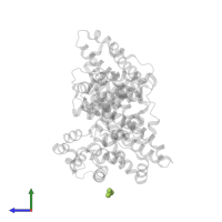 ACETATE ION in PDB entry 3v03, assembly 2, side view.