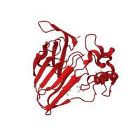 The deposited structure of PDB entry 3vci contains 1 copy of CATH domain 2.60.110.10 (Thaumatin) in Thaumatin I. Showing 1 copy in chain A.