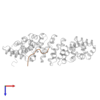 Capsid protein in PDB entry 3ve6, assembly 1, top view.