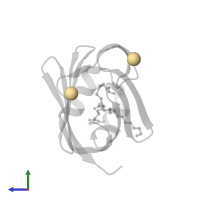 CADMIUM ION in PDB entry 3vg4, assembly 1, side view.