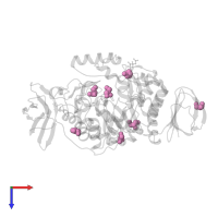 GLYCEROL in PDB entry 3vge, assembly 1, top view.