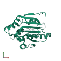 Heat shock protein HSP 90-alpha in PDB entry 3vhc, assembly 1, front view.