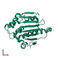 Heat shock protein HSP 90-alpha in PDB entry 3vhd, assembly 1, front view.
