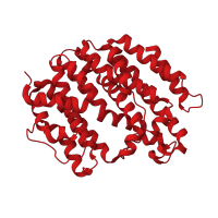 The deposited structure of PDB entry 3vj8 contains 1 copy of CATH domain 1.10.600.10 (Farnesyl Diphosphate Synthase) in Squalene synthase. Showing 1 copy in chain A.