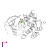 MAGNESIUM ION in PDB entry 3vn9, assembly 1, top view.