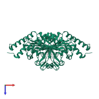 Pyrrolysine--tRNA ligase in PDB entry 3vqw, assembly 1, top view.