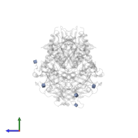 2-acetamido-2-deoxy-beta-D-glucopyranose in PDB entry 3w2t, assembly 1, side view.