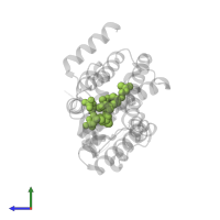 S-[(2E,6E)-3,7,11-TRIMETHYLDODECA-2,6,10-TRIENYL] TRIHYDROGEN THIODIPHOSPHATE in PDB entry 3w7f, assembly 1, side view.