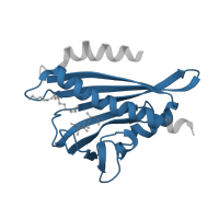 The deposited structure of PDB entry 3w9r contains 1 copy of Pfam domain PF10604 (Polyketide cyclase / dehydrase and lipid transport) in Abscisic acid receptor PYL9. Showing 1 copy in chain A.