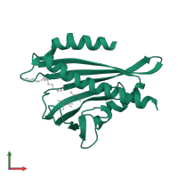 Abscisic acid receptor PYL9 in PDB entry 3w9r, assembly 1, front view.