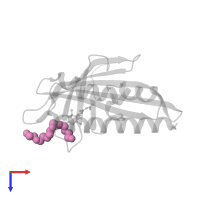 HEXAETHYLENE GLYCOL in PDB entry 3w9r, assembly 1, top view.