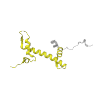 The deposited structure of PDB entry 3waa contains 2 copies of Pfam domain PF00125 (Core histone H2A/H2B/H3/H4) in Histone H2A.V. Showing 1 copy in chain C.