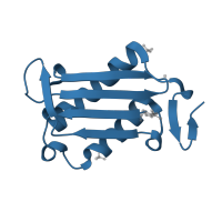 The deposited structure of PDB entry 3wns contains 3 copies of Pfam domain PF01187 (Macrophage migration inhibitory factor (MIF)) in Macrophage migration inhibitory factor. Showing 1 copy in chain A.