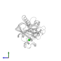 CHLORIDE ION in PDB entry 3zbs, assembly 1, side view.