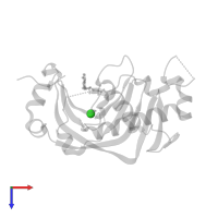 CHLORIDE ION in PDB entry 3zbs, assembly 1, top view.