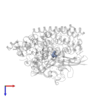 CARBONMONOXIDE-(DICYANO) IRON in PDB entry 3ze9, assembly 1, top view.