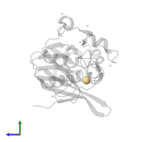CADMIUM ION in PDB entry 3zr9, assembly 1, side view.