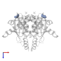 GLYCEROL in PDB entry 3zsx, assembly 1, top view.