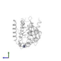 ZINC ION in PDB entry 4a4k, assembly 1, side view.