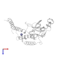 ZINC ION in PDB entry 4a4k, assembly 1, top view.