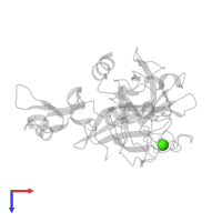 CALCIUM ION in PDB entry 4a7i, assembly 1, top view.