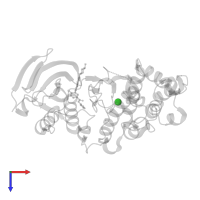 CHLORIDE ION in PDB entry 4aac, assembly 1, top view.