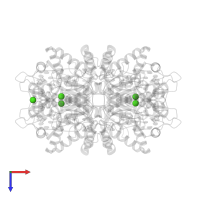 CALCIUM ION in PDB entry 4abt, assembly 1, top view.