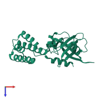 FusB in PDB entry 4ado, assembly 1, top view.