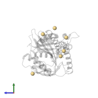 CADMIUM ION in PDB entry 4as7, assembly 1, side view.