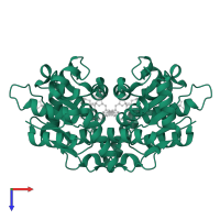 Cobalamin biosynthesis precorrin-8X methylmutase CobH/CbiC domain-containing protein in PDB entry 4au1, assembly 1, top view.