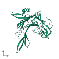 Beta-porphyranase B in PDB entry 4awd, assembly 1, front view.