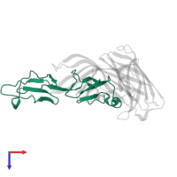 Complement factor H in PDB entry 4aym, assembly 1, top view.