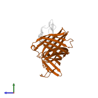 Lipoprotein GNA1870 in PDB entry 4aym, assembly 1, side view.