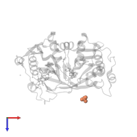 SULFATE ION in PDB entry 4b14, assembly 2, top view.