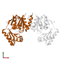 phosphomannomutase in PDB entry 4bnd, assembly 1, front view.