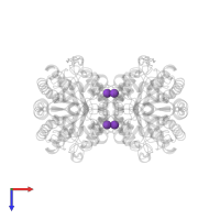 POTASSIUM ION in PDB entry 4c1l, assembly 1, top view.