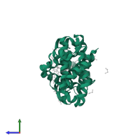 Bcl-2-like protein 1 in PDB entry 4c52, assembly 1, side view.