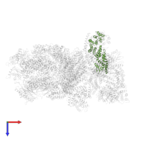 26S proteasome regulatory subunit RPN9 in PDB entry 4cr3, assembly 1, top view.